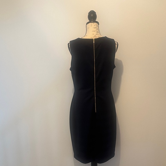 Chaps Navy Sleeveless Midi Dress - Picture 3 of 5